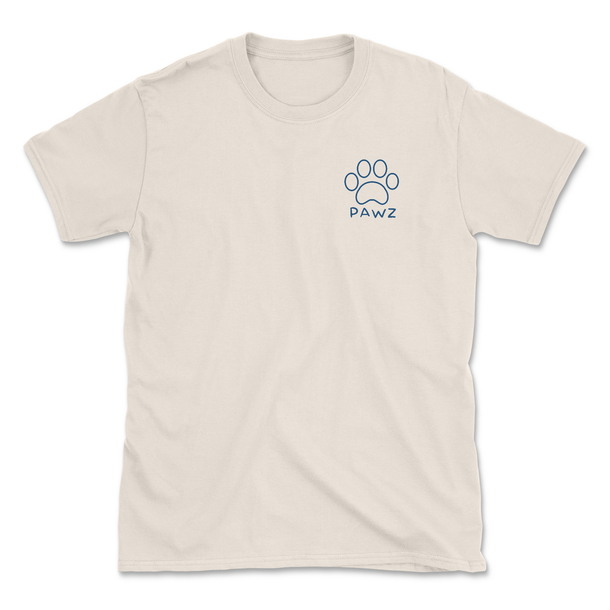 North Dakota Flag Paw (Adult Short Sleeve T-Shirt)