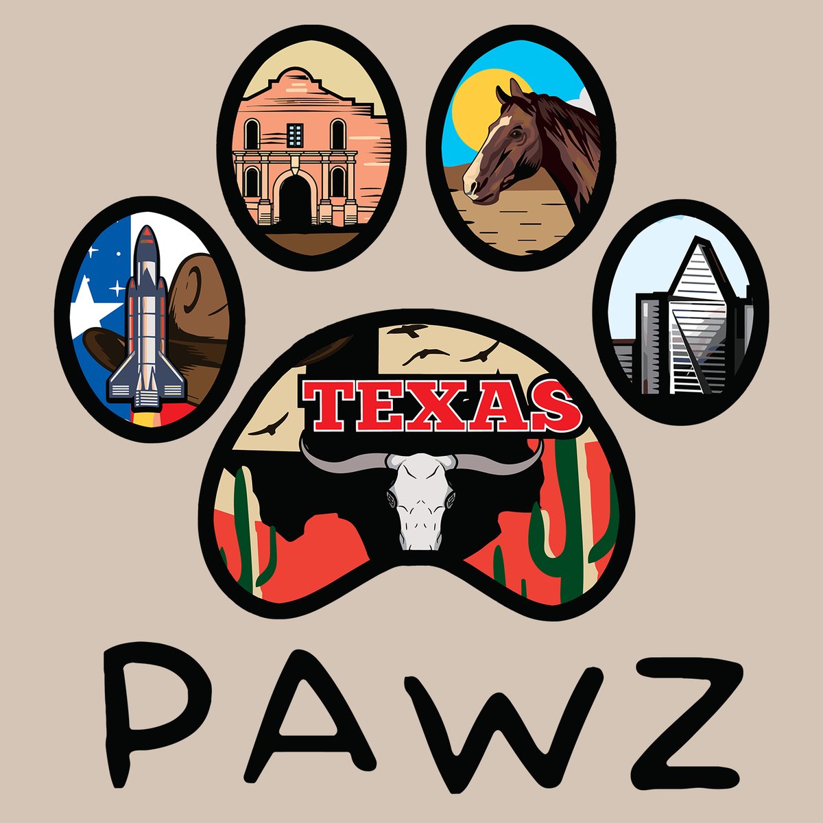Texas Highlight (Adult Short Sleeve T-Shirt) (100% Donation)