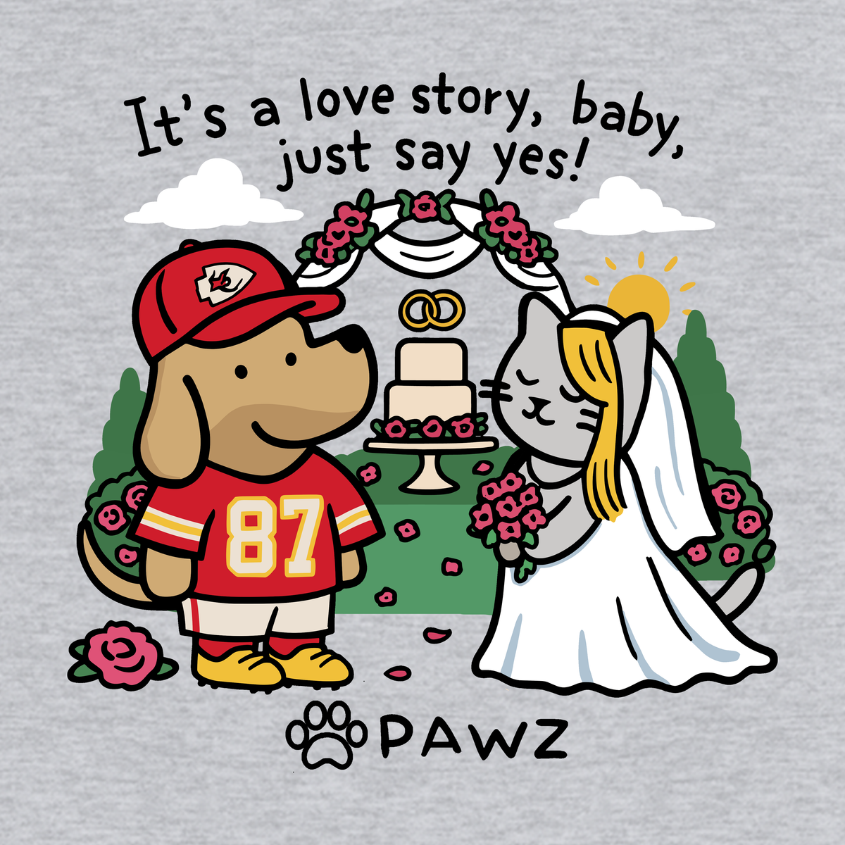 Love Story - Sports Grey (Adult Hoodie)