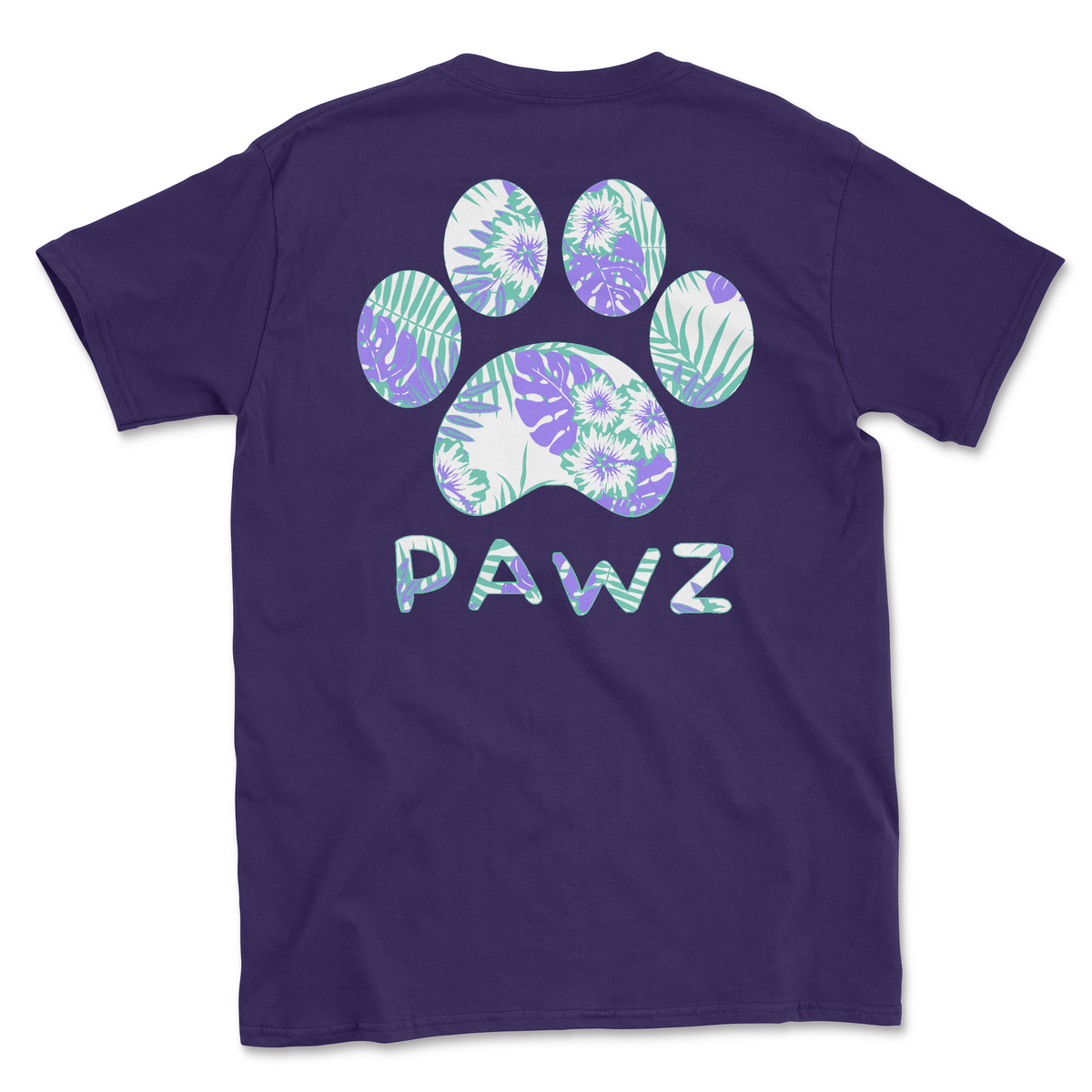 Hibiscus Paw (Adult Short Sleeve T-Shirt) Super Sale