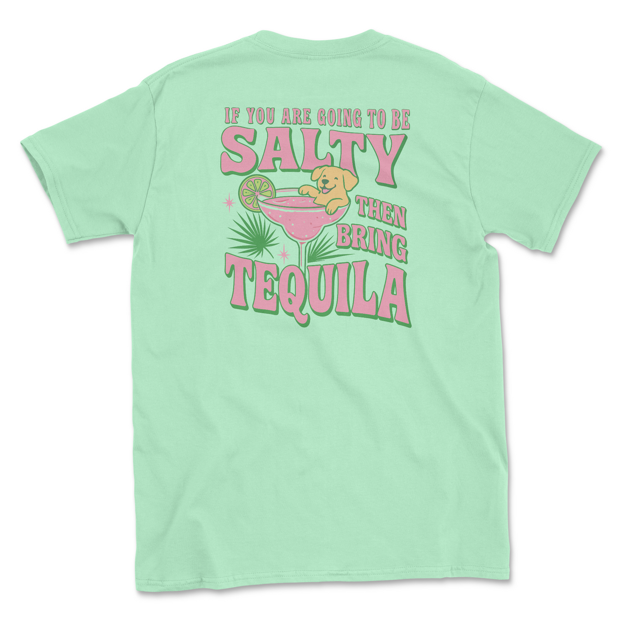 Salty Pawz - Mint (Adult Short Sleeve T-Shirt) Super Sale