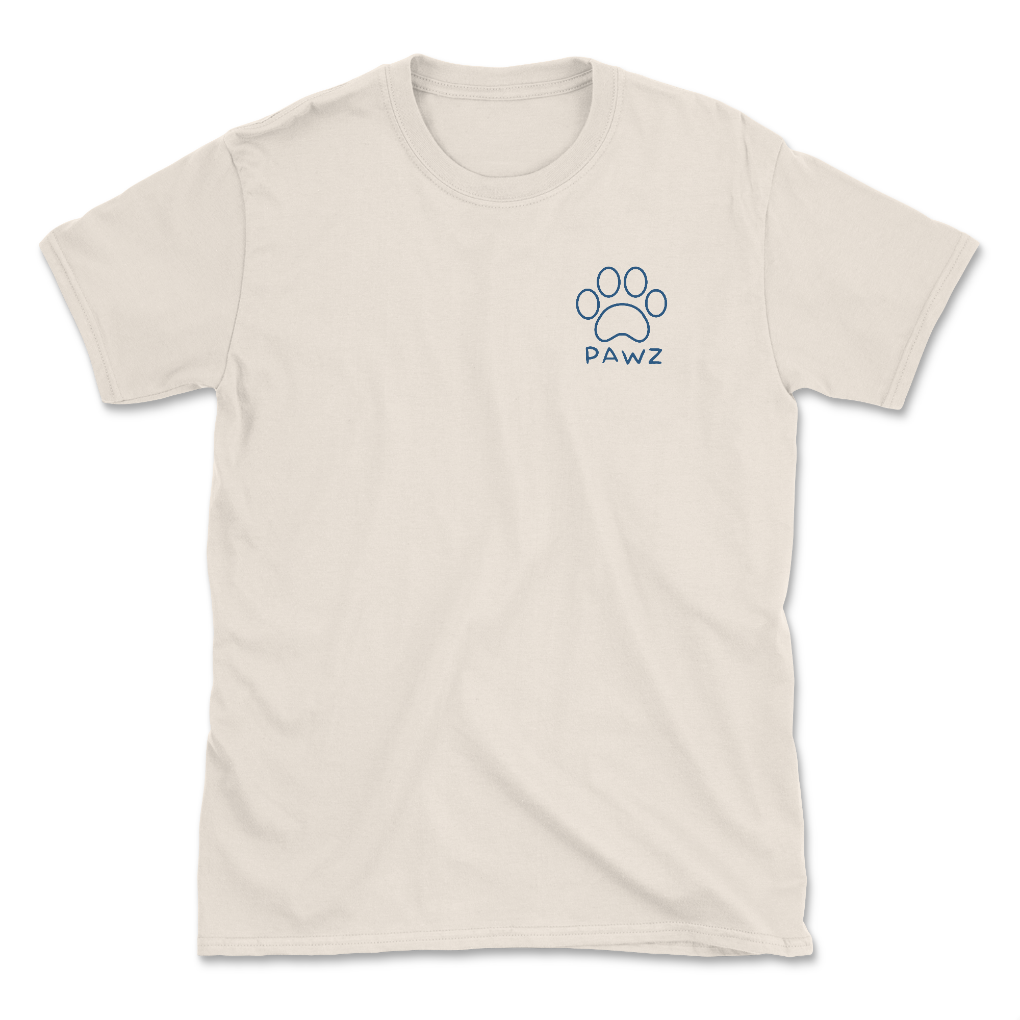 North Dakota Flag Paw (Adult Short Sleeve T-Shirt)