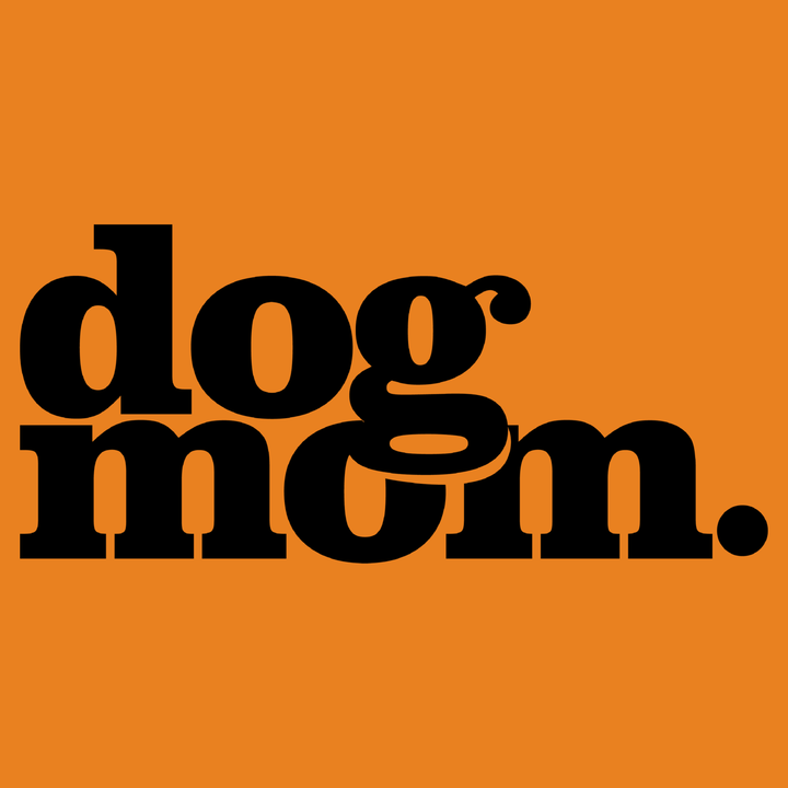 Dog Mom. - Orange (Adult Hoodie)