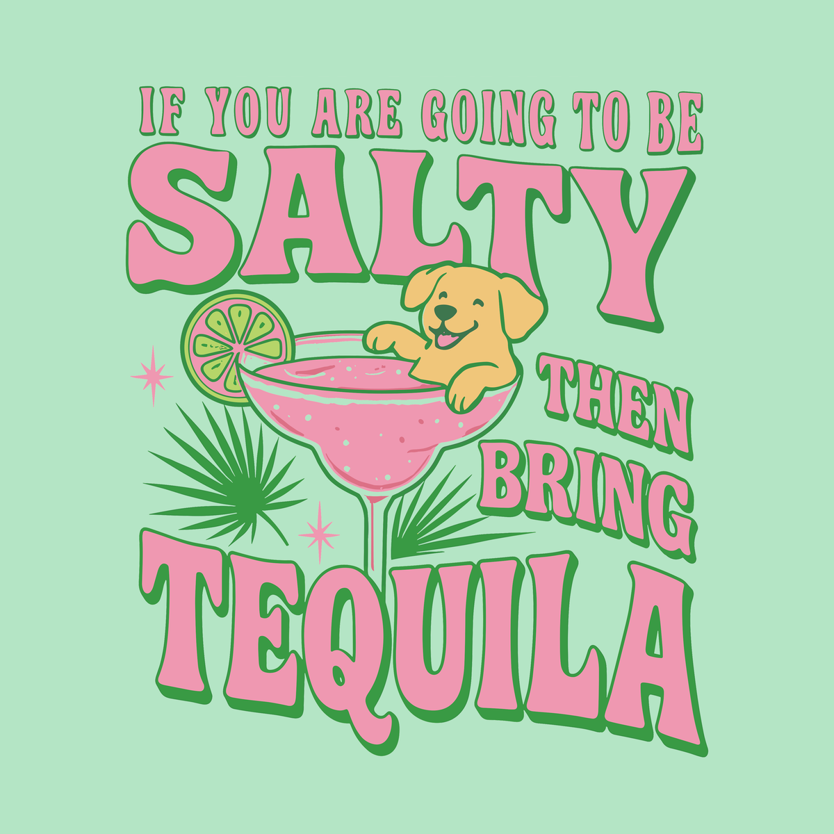 Salty Pawz - Mint (Adult Short Sleeve T-Shirt) Super Sale